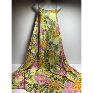 By Together Women’s Y2K Floral Dress Sz M Cottage Core Coastal Beach